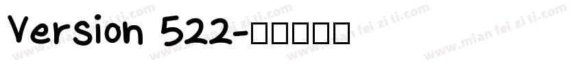 Version 522字体转换